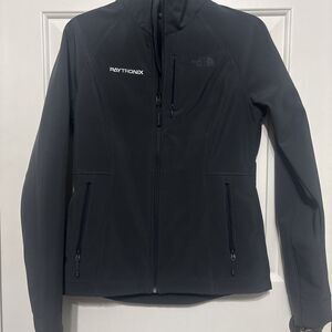 The North Face Soft Shell Jacket Coat Paytronix Logo Women’s Small Gray